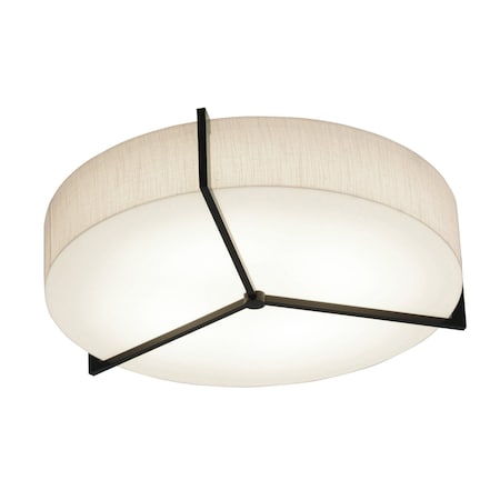 Afx Apex 14" LED Ceiling - Espresso Finish with Jute Shade APF1214LAJUDES-JT